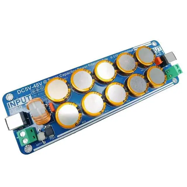Alt view image 2 of 3 - Upgraded 5V-48V Supercapacitor Filter Board 10A Linear Switching Power Supply for Raspberry Pi Headphone Amplifier DAC Amplifier