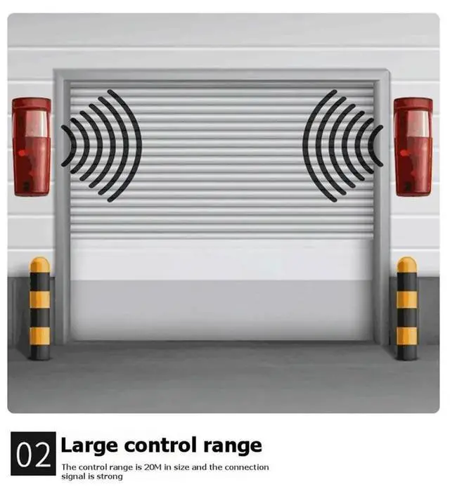 Alt view image 2 of 6 - 7m Sliding Garage Door Gate Opener Infrared Beam Reflective Photocell for Electrical Gate Photoelectric Switch Gate