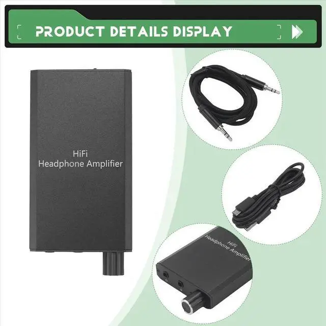 Alt view image 3 of 6 - 300 Headphone Amplifier HiFi Earphone Amplifier 3.5mm AUX Input Output Rechargeable Amp for MP4 Mobile Phone