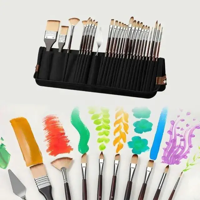 Alt view image 3 of 3 - 2025 Multipurpose Fabric Brush Set Case Offering Flexible Solution For Professional beginner And Hobbyists