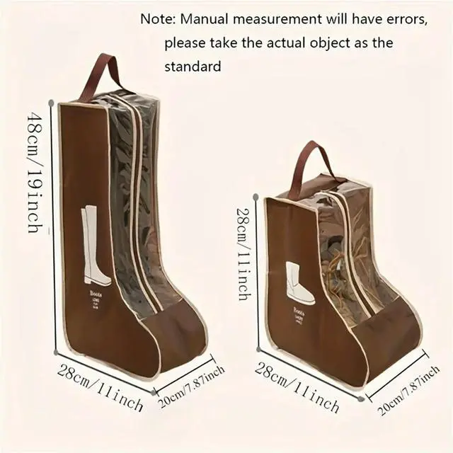 Main image of Multi-Functional Shoes Bag with Handle Dustproof Boots Protector for Long Ankle Boot Travel Shoe Organize