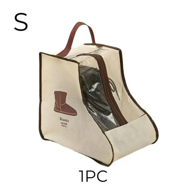 Alt view image 2 of 3 - Multi-Functional Shoes Bag with Handle Dustproof Boots Protector for Long Ankle Boot Travel Shoe Organize