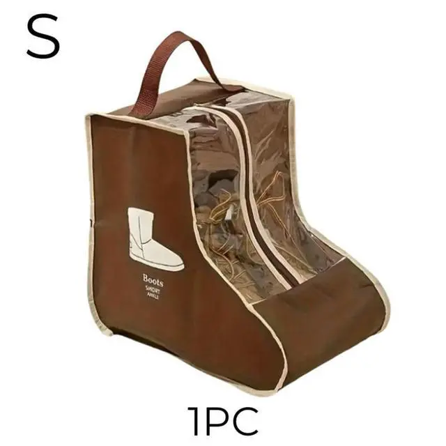 Alt view image 3 of 3 - Multi-Functional Shoes Bag with Handle Dustproof Boots Protector for Long Ankle Boot Travel Shoe Organize