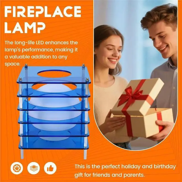 Main image of LED Lighting Multi-Layer Acrylic Lamp DIY Artistic Moonlight Glow for Bedrooms Living Rooms Offices USB Charging Lamp
