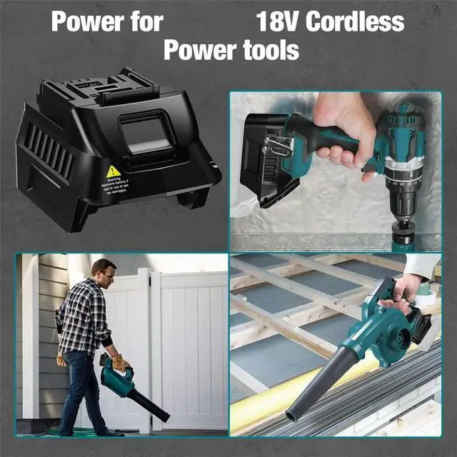 Alt view image 3 of 3 - Adapter for Makita 40V Lithium BL4040 BL4025 BL4045 Convert to Work for Makita 18V Cordless Power Tool
