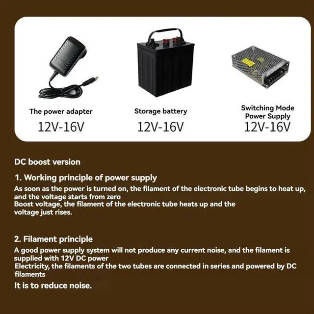 Alt view image 3 of 3 - Audio Amplifier 6j3 Vacuum Tube with HIFI Preamplifier DC Input Bile Buffer Speaker with Upgraded for Home Theater DIY