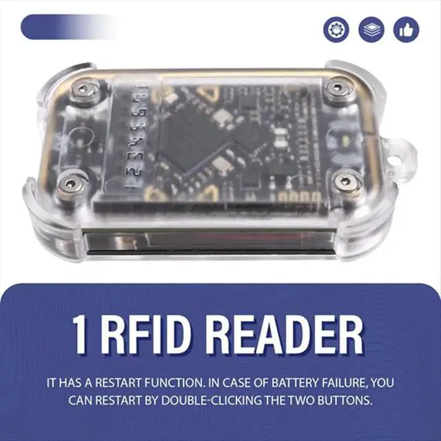 Alt view image 2 of 3 - Chameleon V2.0 RFID Chip Reader Emulator NFC Duplicator+5XUID Keychain 125K 13.56Mhz Card Decode Chameleon Ultra