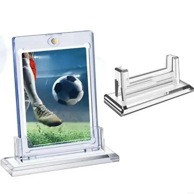 Alt view image 2 of 3 - 25Pcs Plastic Card Display Stand 11x4.5x5.3cm Heavy Duty Trading Card Holder