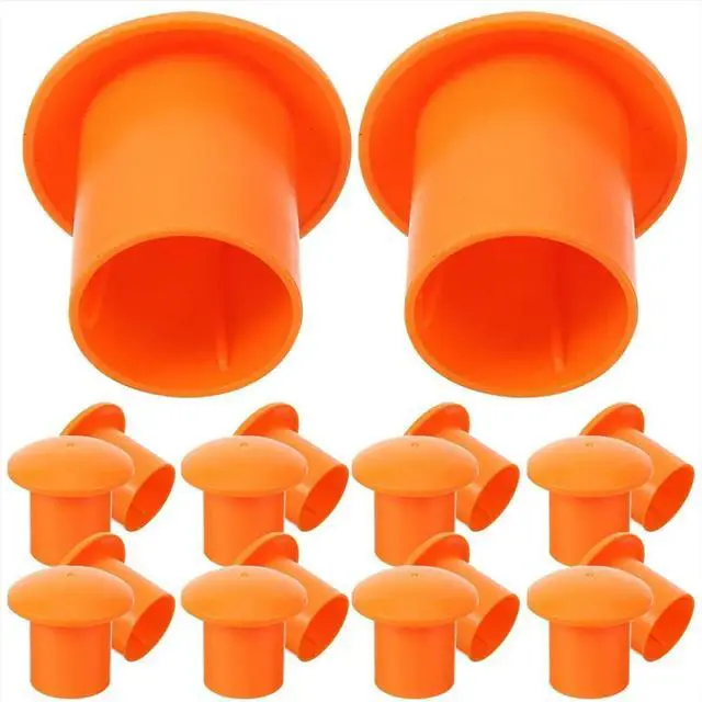 Main image of 50Pcs Steel Bar Protective Cap Rebar End Protectors Sleeve Cover for Protector Construction Industry Mushroom