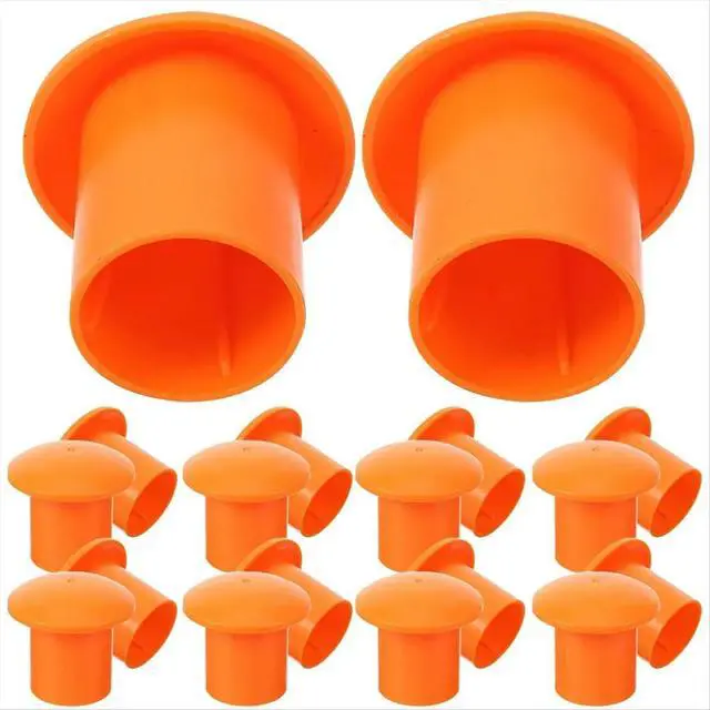 Alt view image 2 of 6 - 50Pcs Steel Bar Protective Cap Rebar End Protectors Sleeve Cover for Protector Construction Industry Mushroom