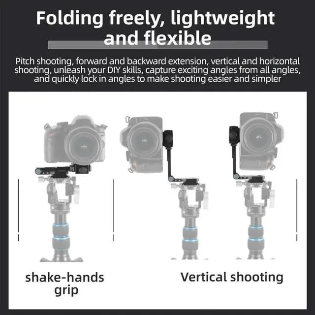 Main image of Camera L-Holder Arca Quick Release Plate Vertical Filming Mount W 1/4Inch Cold Shoe for SLR DSLR Camera Bracket