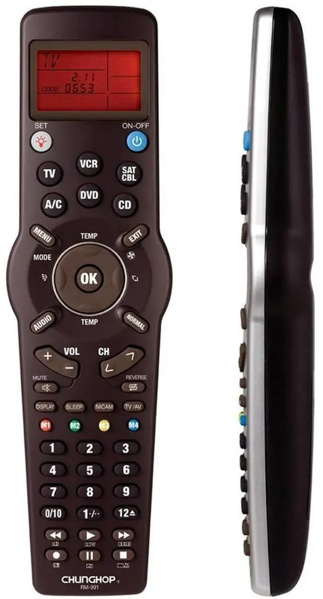 Main image of CHUNGHOP RM-991 6 In 1 Universal Learning Infrared Universal Remote Control