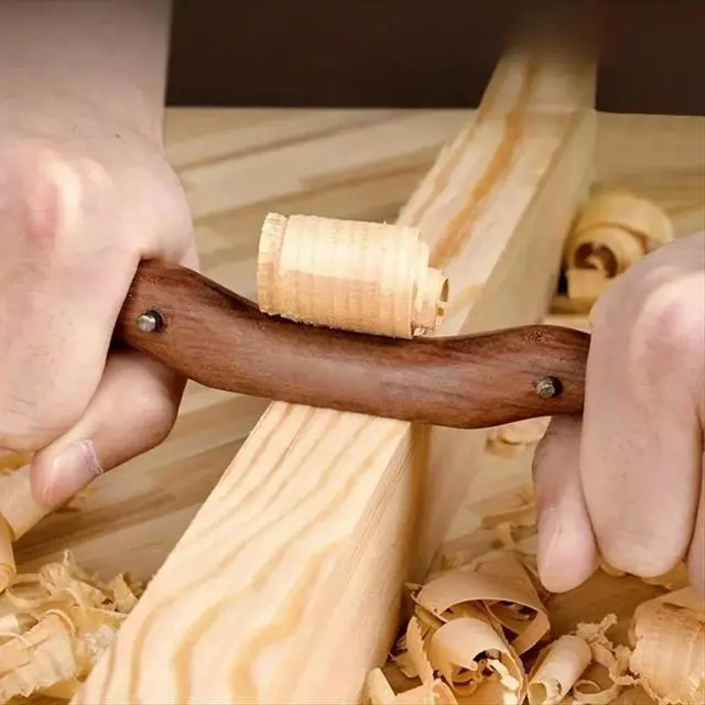 Alt view image 3 of 3 - Mini Bird Planer Woodworking Wood DIY Trimming Chamfering Steel Planing Tool Small Spokeshave Plane Ebony