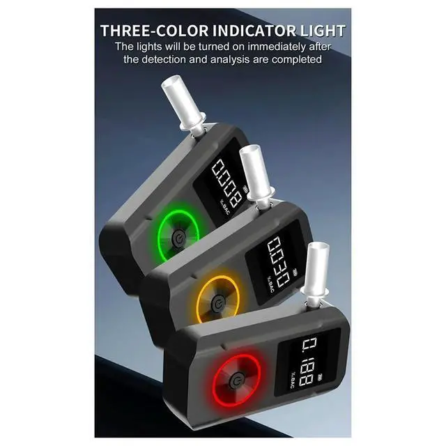 Alt view image 3 of 3 - Alcohol Tester Alcohol Tester - High-Precision Breathalyzer for Drunk Driving Detection