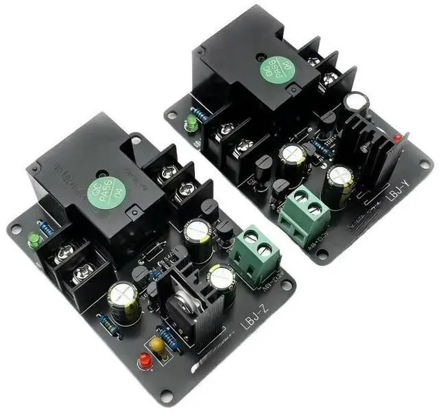 Main image of 2pcs 40A Power Amplifier Speaker Delay Protection Board L+R Stereo High Power AC 12V-18V