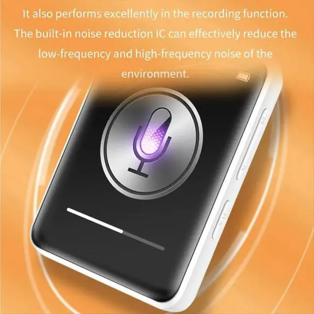 Main image of Bluetooth 5.0 MP3 Player Full Touch Screen Student Walkman Hifi Sport Music Player Mp4 Video Player Built in Speaker,A