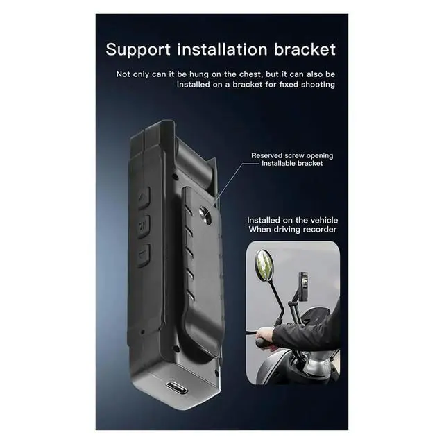 Alt view image 3 of 6 - HD 1080P Mini Camera Digital Video Recorder Wearable Small Body Cam Infrared Night Vision Sports DV Camcorders