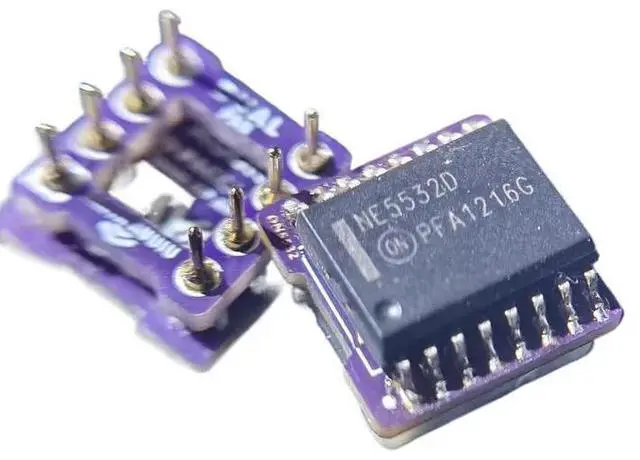 Main image of 2PCS on5532, D-package ultra short sinking gold adapter board upgrade NE5532 sounds good
