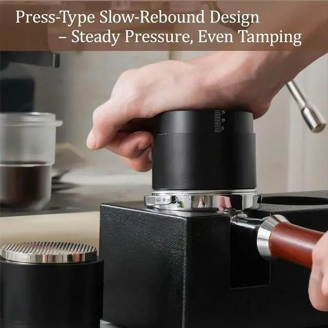 Alt view image 2 of 3 - 53MM Espresso Tools Coffee Distributor & Tamper with 3 Functions Stainless Steel Essentials for Home