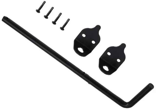 Alt view image 3 of 3 - 12" Cane Bolt Heavy Duty Drop Rod Gate Stopper Gate Ground Latch for Wooden Fences l Gates Doors 1pcs