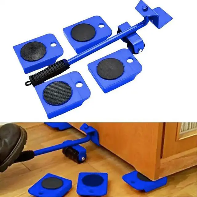 Alt view image 3 of 3 - Furniture Lift Mover Tool Set, Furniture Movers Sliders Furniture Lifter Tool with Adjustable Height Tool Lever