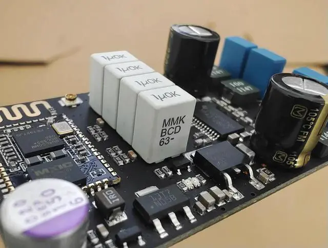 Alt view image 3 of 3 - TPA3128 Bluetooth amplifier board small HIFI exquisite workmanship DIY solid wood Bluetooth speaker stereo