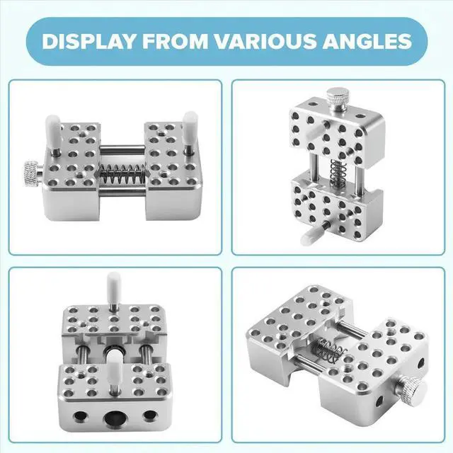 Main image of Bench Pliers Aluminium Alloy Vise Fixture Multi-Function Clamp Model Making Fixed Jig DIY Crafts Remodeling Vise Tool