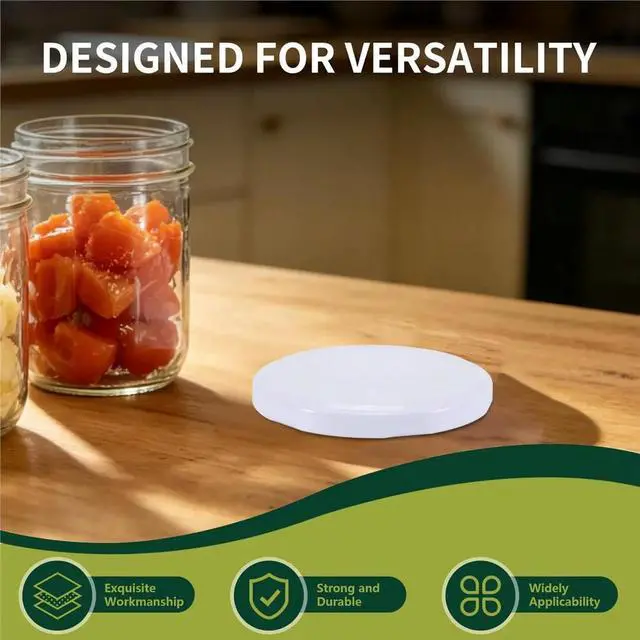 Alt view image 3 of 6 - 50Pcs Screw Lids to Type 82-Replacement Lids for Preserving Jars,Twist Off Lid,Preserving Lids for Jam,Preserving