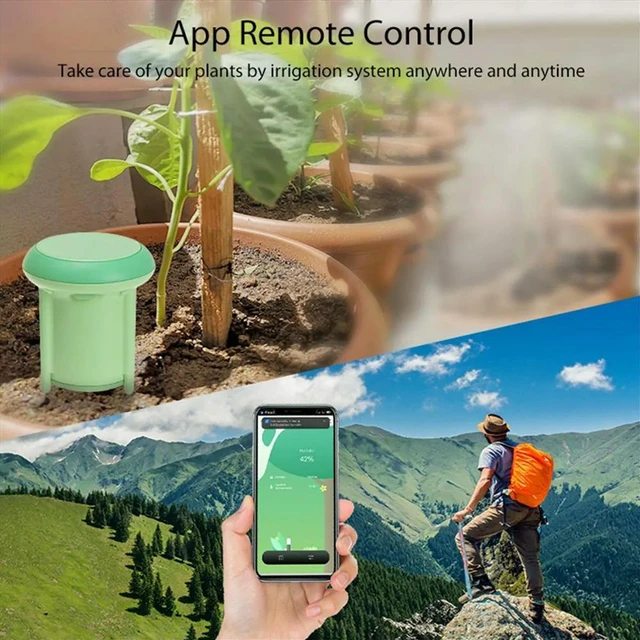Alt view image 2 of 6 - Tuya Zigbee Soil Tester Temperature and Humidity Meter IP66 Waterproof Garden Automation Irrigation Detector