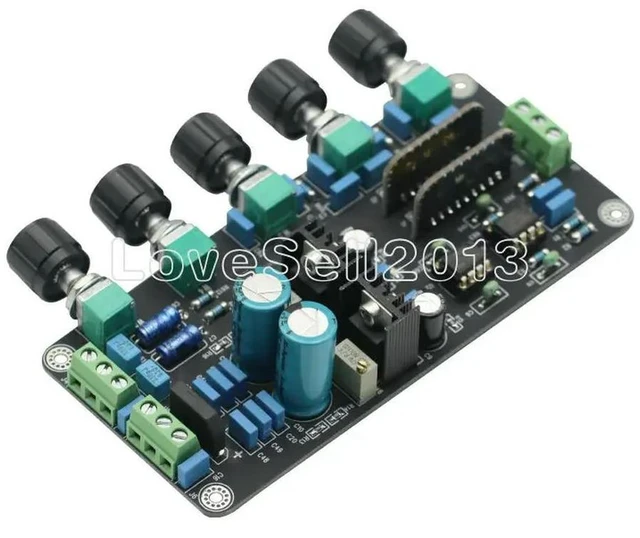 Alt view image 3 of 3 - Pre-amplifier Tone Board UPC4570C OP AMP Stereo Preamplifier Volume Tone Control Super AD827JN OPA2604 For Module