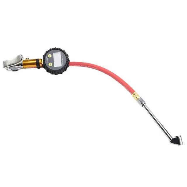 Alt view image 3 of 6 - Tire Inflator Air Line Tyre Pump with Digital Pressure Gauge Tester Universal for Car Motorcycle 3-200PSI