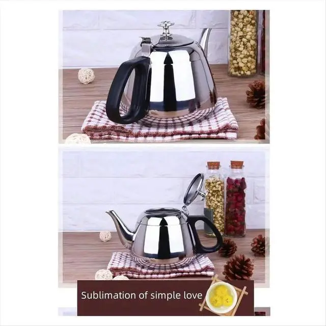 Alt view image 2 of 6 - Kettle Tea Water Stove 1.2L/1.5L/2L Stove Stainless Steel Teapot Pot for Hotboiling Pots Coffee Induction Home Camping 1.2L