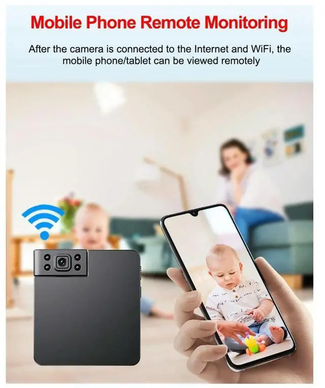 Main image of Mini Camera Hidden CCTV Camera Connect to Phone Surveillance Security Video Record HD Night Vision