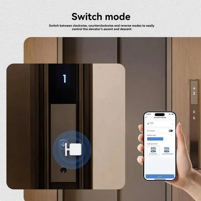 Alt view image 3 of 3 - Tuya Bluetooth Finger Robot Warp Switch Button Key Life App Voice Control Via Alexa, Google Assistant