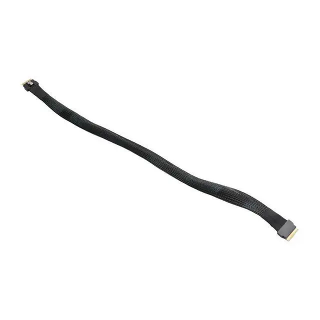 Alt view image 2 of 3 - High Speed PCIe 4.0 SlimSAS SFF8654 8i to 8i 9500 Series NVMe Availe Cable External Video Card Adapter 0.5M