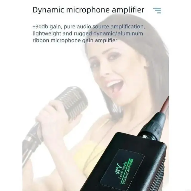 Alt view image 3 of 3 - A11 Aluminum Auditory Amplifier Boosts Dynamic Microphones Up To 30dB