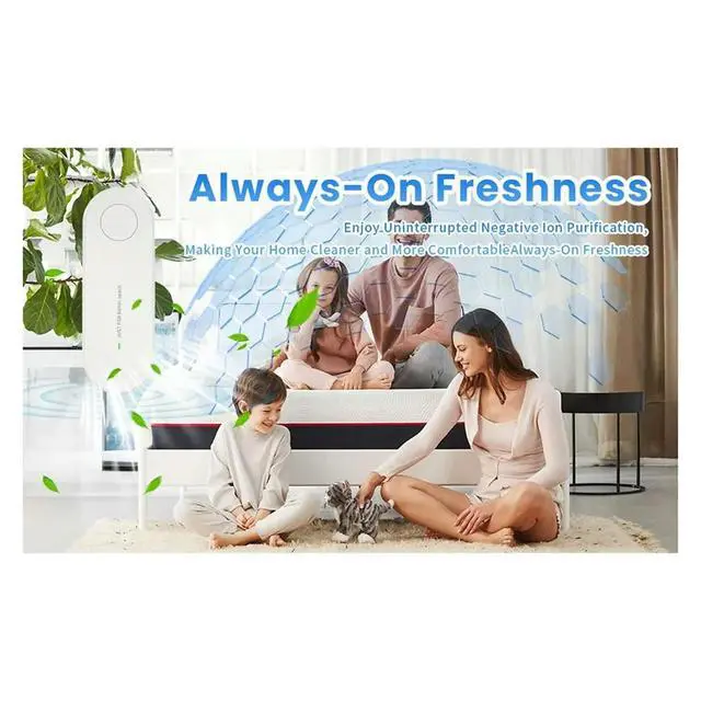 Alt view image 3 of 6 - Air Purifier, Plug-in Negative Ion Air Purifier, Remove Smell, Whisper Quiet, for Bedrooms,Toilets 4 Pcs US Plug