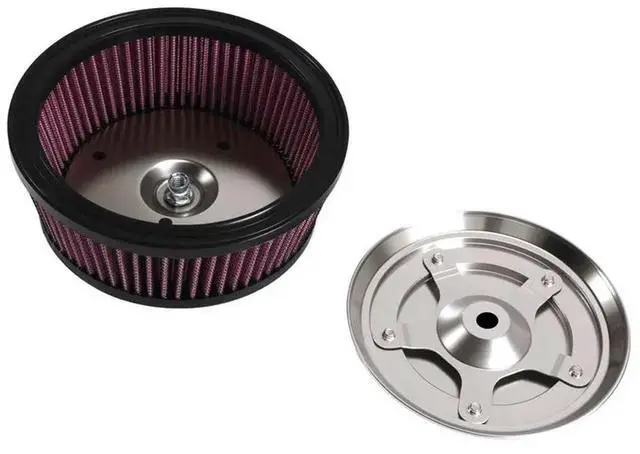 Main image of Air Cleaner Cover 3-Hole Red Filter Replacement For Dyna Softail Touring Models