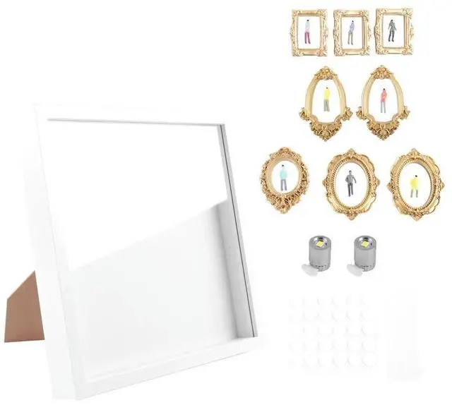 Alt view image 3 of 6 - DIY Mini Museum Silhouette Box - Mini Museum Frames, Celebrate Your Special Memories in Style, for Valentine'S Day Gifts