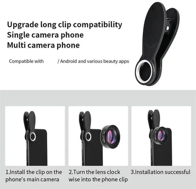 Main image of 4K HD Phone Lens 30-120mm Macro Lens Long-Distance Shot CPL Star Filter Mobile Phones Accessories
