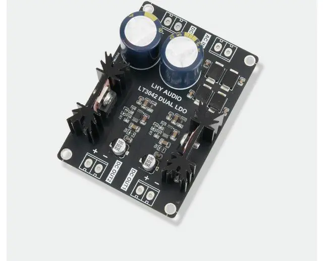 Alt view image 3 of 3 - LT3042 Diffuser Dual Positive Voltage, Low Noise High Precision Linear Regulator DC Power Supply Polishing Upgrade DAC