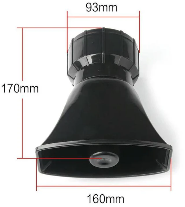Alt view image 2 of 3 - Car Ccessories 12V Speaker 130dB Electronic Siren Loud Car Warning Alarm Police Fire Siren Horn Loudspeake