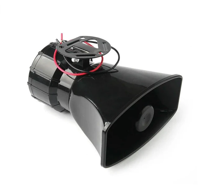 Alt view image 3 of 3 - Car Ccessories 12V Speaker 130dB Electronic Siren Loud Car Warning Alarm Police Fire Siren Horn Loudspeake