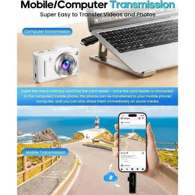 Alt view image 3 of 3 - Camera Action Camera Waterproof Camera Travel Camera A