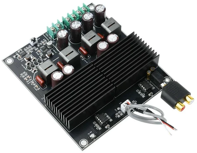 Alt view image 2 of 3 - 600W+600W Stereo Dual-Channel Power Amplifier Board DC 19-50V HIFI Dual-Core TPA3255 Amplifier Module