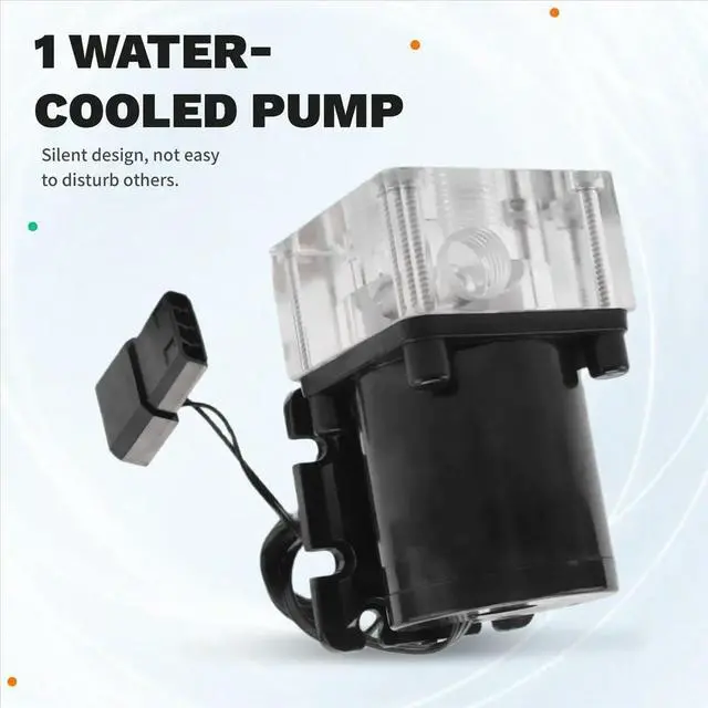 Main image of 500L/H Noiseless Water Cooling Pump 4 Meters Lift G1/4 Thread for PC Computer CPU Water Cooling System