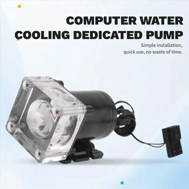 Alt view image 2 of 6 - 500L/H Noiseless Water Cooling Pump 4 Meters Lift G1/4 Thread for PC Computer CPU Water Cooling System