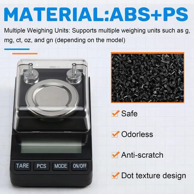 Alt view image 2 of 6 - 0.001g Digital Milligram Scale LED Mini Pocket Jewelry Scale, Electronic Weight Balance for Gold, Powder, Coins,