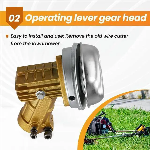 Main image of Lawn Mower Work Head Universal Anti-Entanglement Heat Dissipation Gearbox 28 Tubes 9 Teeth Lawn Mower Accessories