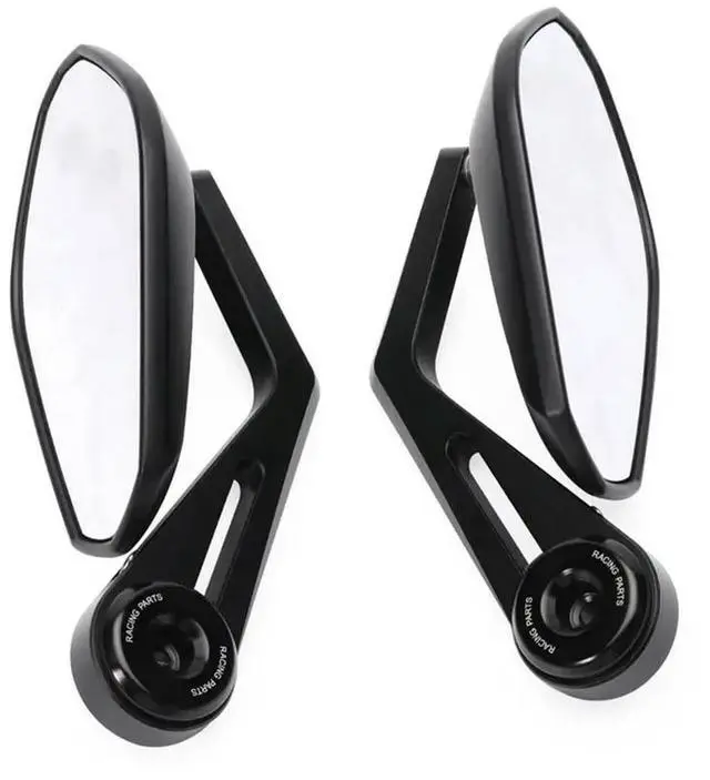 Alt view image 2 of 3 - For Suzuki GSX-8S 2023-2025 Motorcycle Bar End Mirrors Adjustable Rearview Mirror Handlebar Side Mirrors